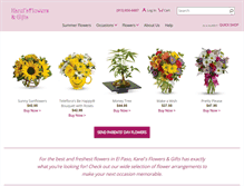 Tablet Screenshot of karelsflowers.com